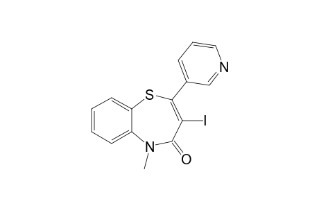 3-Iodo-5-methyl-2-(pyridin-3-yl)-benzo[b][1,4]thiazepin-4(5H)-one