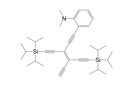 1-[(Dimethylamino)phenyl]-3,4-bis[(triisopropylsilyl)ethynyl]hex-3-ene-1,5-diyne