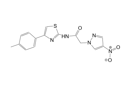 N-[4-(4-methylphenyl)-1,3-thiazol-2-yl]-2-(4-nitro-1H-pyrazol-1-yl)acetamide
