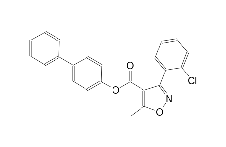4-isoxazolecarboxylic acid, 3-(2-chlorophenyl)-5-methyl-, [1,1'-biphenyl]-4-yl ester