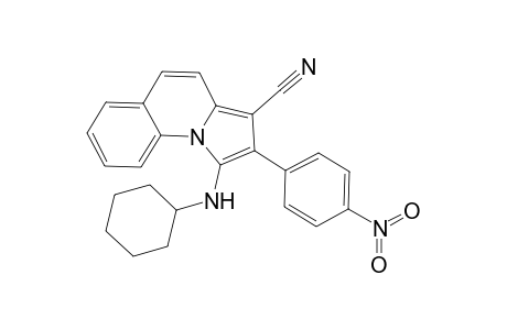 1-(Cyclohexylamino)-2-(4-nitrophenyl)pyrrolo[1,2-a]quinoline-3-carbonitrile
