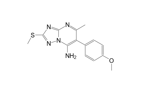 [1,2,4]triazolo[1,5-a]pyrimidin-7-amine, 6-(4-methoxyphenyl)-5-methyl-2-(methylthio)-