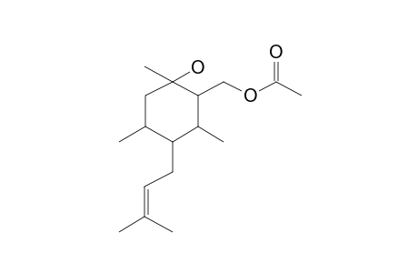 2R-Acetoxymethyl-1,3,5-trimethyl-4c-(3-methyl-2-buten-1-yl)-1c-cyclohexanol