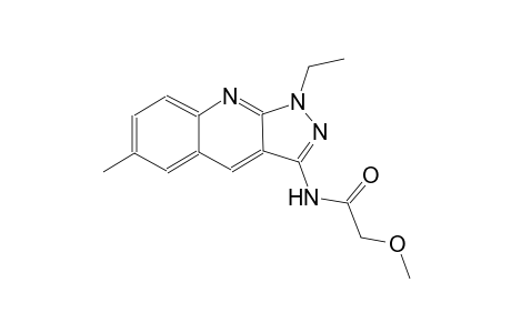 N-(1-ethyl-6-methyl-1H-pyrazolo[3,4-b]quinolin-3-yl)-2-methoxyacetamide