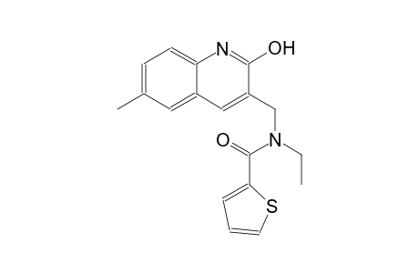 N-ethyl-N-[(2-hydroxy-6-methyl-3-quinolinyl)methyl]-2-thiophenecarboxamide
