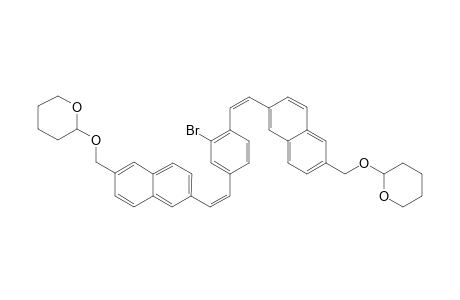 1,4-bis{5'-[(Tetrahydropyranyl)methyl-2'-naphthyl]ethenyl}-2-bromobenzene