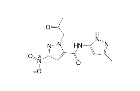N-(3-methyl-1H-pyrazol-5-yl)-3-nitro-1-(2-oxopropyl)-1H-pyrazole-5-carboxamide