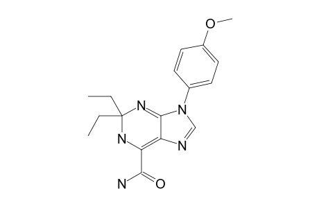 2,2-diethyl-9-(4-methoxyphenyl)-1H-purine-6-carboxamide