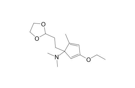 1-[2-(1,3-dioxolan-2-yl)ethyl]-4-ethoxy-N,N,2-trimethyl-1-cyclopenta-2,4-dienamine