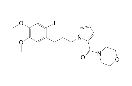 1-[3-(2-Iodo-4,5-dimethoxyphenyl)propyl]pyrrole-2-carboxylic acid mprpholine amide