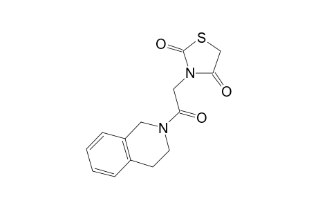 3-[2-(3,4-dihydro-1H-isoquinolin-2-yl)-2-keto-ethyl]thiazolidine-2,4-quinone