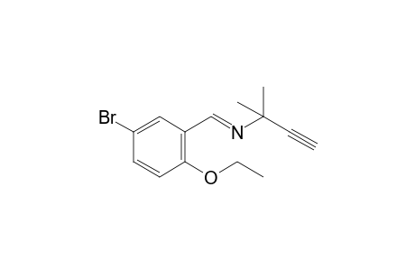 3-[(5-bromo-2-ethoxybenzylidene)imino]-3-methyl-1-butyne