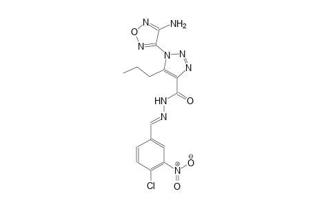 1-(4-amino-1,2,5-oxadiazol-3-yl)-N'-[(E)-(4-chloro-3-nitrophenyl)methylidene]-5-propyl-1H-1,2,3-triazole-4-carbohydrazide