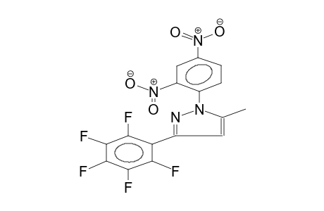 1-(2,4-DINITROPHENYL)-3-PENTAFLUOROPHENYL-5-METHYLPYRAZOLE