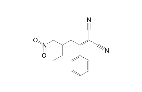 2-[3-(Nitromethyl)-1-phenylpentylidene]malononitrile