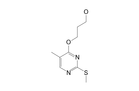 3-[5-METHYL-2-(METHYLSULFANYL)-PYRIMIDIN-4-YLOXY]-PROPAN-1-OL