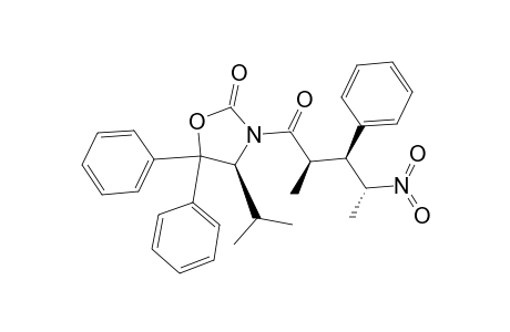 (4S)-4-Isopropyl-3-[2'(R)-methyl-4'(R)-nitro-3'(S)-phenylpentanoyl]-5,5-diphenyloxazolidin-2-one