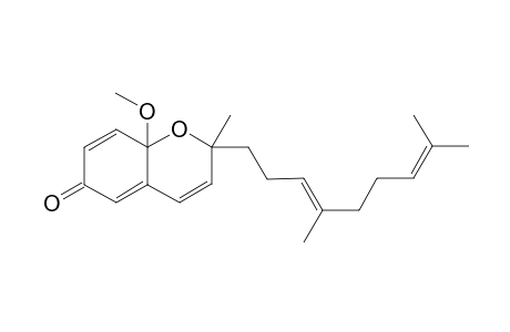 (E)-8a-Methoxy-2-methyl-2-(4',8'-dimethylnona-3',7'-diene)-2H,6H-dihydrochromen-6-one