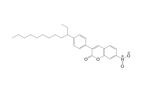 2H-1-benzopyran-2-one, 3-[4-(1-ethyldecyl)phenyl]-7-nitro-