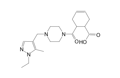 3-cyclohexene-1-carboxylic acid, 6-[[4-[(1-ethyl-5-methyl-1H-pyrazol-4-yl)methyl]-1-piperazinyl]carbonyl]-
