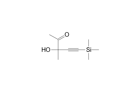 4-Pentyn-2-one, 3-hydroxy-3-methyl-5-(trimethylsilyl)-
