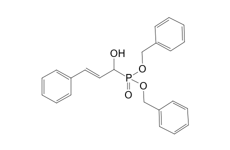 trans-(1-Hydroxy-3-phenyl-allyl)-phosphonic acid dibenzyl ester
