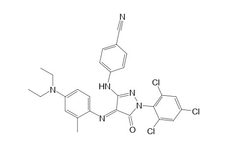 Benzonitrile, 4-[[4-[[4-(diethylamino)-2-methylphenyl]imino]-4,5-dihydro-5-oxo-1-(2,4,6-trichlorophenyl)-1H-pyrazol-3-yl]amino]-