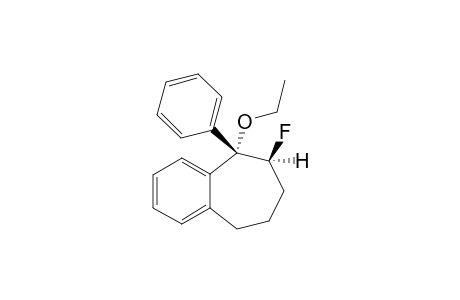(+-)-1-Ethoxy-r-1-phenyl-c-2-fluorobenzocycloheptane