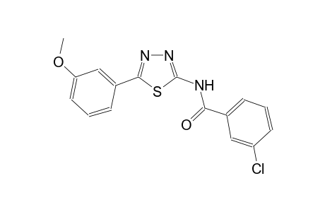 3-chloro-N-[5-(3-methoxyphenyl)-1,3,4-thiadiazol-2-yl]benzamide