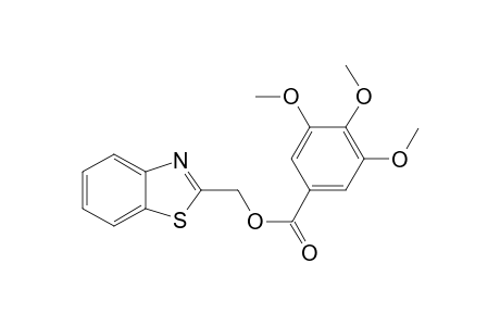 Benzoic acid, 3,4,5-trimethoxy-, 1,3-benzothiazol-2-ylmethyl ester
