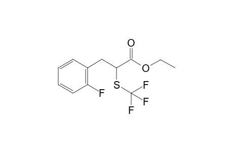 2-[(trifluoromethyl)thio]-3-(2-fluorophenyl)propanoic acid ethyl ester