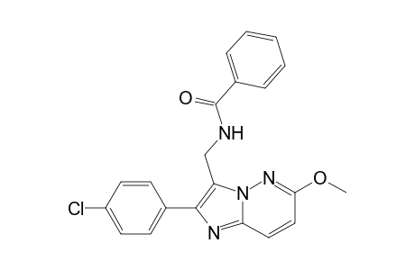 3-Benzamidomethyl-2-(4-chlorophenyl)-6-methoxyimidazo[1,2-b]pyridazine