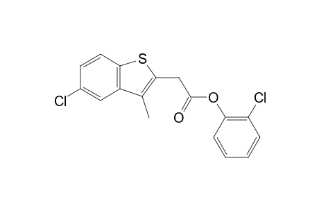 5-chloro-3-methylbenzo[b]thiophene-2-acetic acid, o-chlorophenyl ester