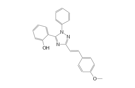 2-{3-[(E)-2-(4-methoxyphenyl)ethenyl]-1-phenyl-1H-1,2,4-triazol-5-yl}phenol