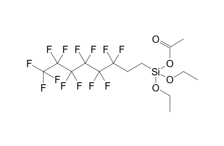 (acetoxy)di(ethoxy)(1H,1H,2H,2H-tridecafluorooctyl)silane