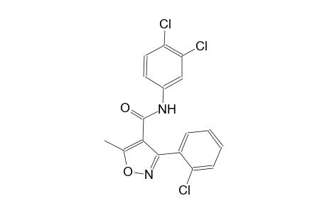 3-(2-chlorophenyl)-N-(3,4-dichlorophenyl)-5-methyl-4-isoxazolecarboxamide