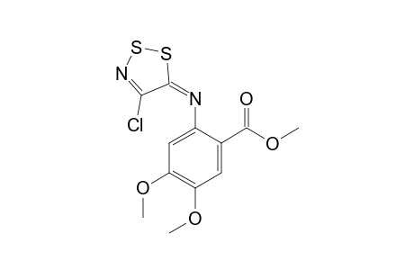 Methyl N-(4-Chloro-5H-1,2,3-dithiazol-5-ylidene)-4,5-dimethoxyanthranilate