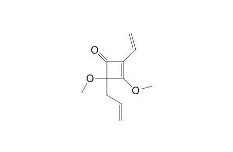 2-Ethenyl-3,4-dimethoxy-4-(2-propenyl)-2-cyclobuten-1-one