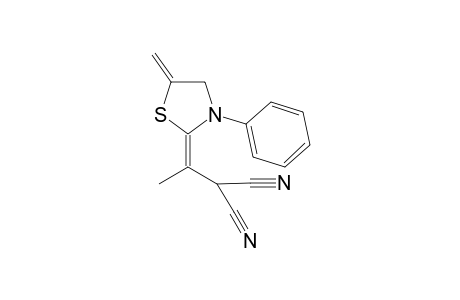 2-(5'-Methylene-3'-phenethylthiazolidin-2'-ylidene)-propanedinitrle