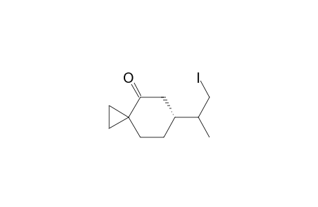 6(R)-6-(1-Methyl-2-iodoethyl)spiro[2.5]octan-4-one