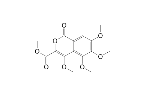 1H-2-Benzopyran-3-carboxylic acid, 4,5,6,7-tetramethoxy-1-oxo-, methyl ester