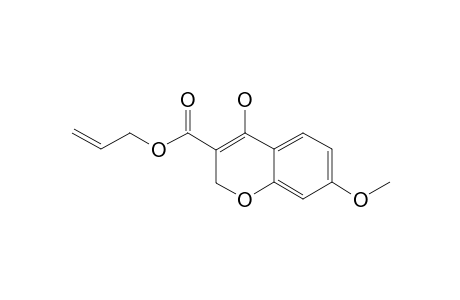 3-ALLYLOXYCARBONYL-7-METHOXY-CHROMAN-4-ONE;ENOL-TAUTOMER
