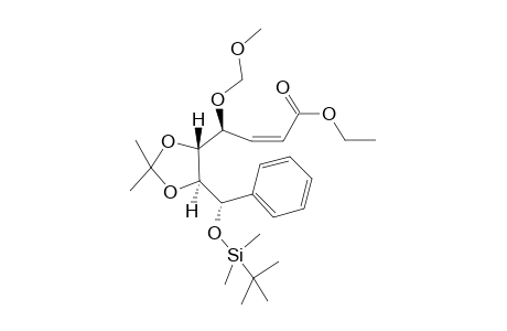 (7S,4S)-Ethyl 7-tert-Butyldimethylsiloxy-7-phenyl-5S,6S-O-isopropylidene-4-O-methoxymethylhepten-2Z-oate