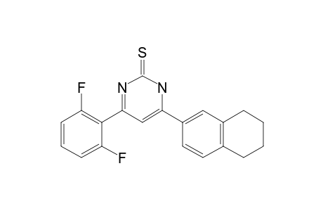 4-(2,6-DIFLUOROPHENYL)-6-(1,2,3,4-TETRAHYDRONAPHTHALEN-6-YL)-1,2-DIHYDROPYRIMIDINE-2-THIONE