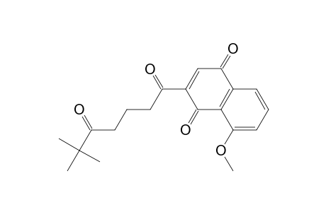 1,4-Naphthalenedione, 2-(6,6-dimethyl-1,5-dioxoheptyl)-8-methoxy-