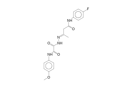 4'-Methoxyoxanilic acid N'-[2-(4-fluorophenylcarbamoyl)-1-methylethylidene]hydrazide