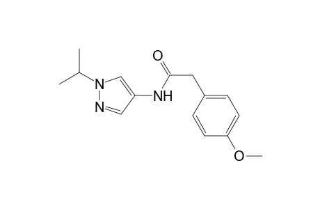 Benzeneacetamide, 4-methoxy-N-[1-(1-methylethyl)-1H-pyrazol-4-yl]-
