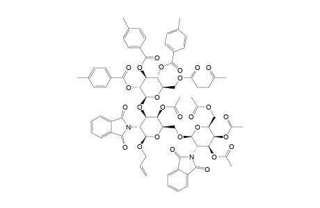 ALLYL-(3,4,6-TRI-O-ACETYL-2-DEOXY-2-PHTHALIMIDO-BETA-D-GALACTOPYRANOSYL)-(1->6)-[(6-O-LEVULINOYL-2,3,4-TRI-O-PARA-BETA-D-GLUCOPYRANOSYL)-(1->3)]-4