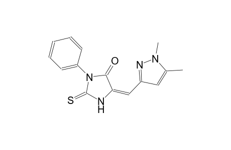 (5E)-5-[(1,5-dimethyl-1H-pyrazol-3-yl)methylene]-3-phenyl-2-thioxo-4-imidazolidinone