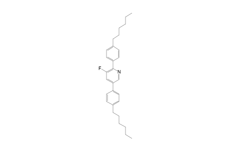3-FLUORO-2,5-BIS-(4-N-HEXYLPHENYL)-PYRIDINE